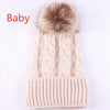 Hot Sale Winter Women Pom Pom Beanies Warm Knitted Bobble Girl Fur Pompom Hats Real Raccoon Fur Pompon Casual Hat Cap