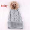 Hot Sale Winter Women Pom Pom Beanies Warm Knitted Bobble Girl Fur Pompom Hats Real Raccoon Fur Pompon Casual Hat Cap